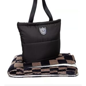 VICTORIA'S SECRET Quilted Tote Bag + Plush Blanket